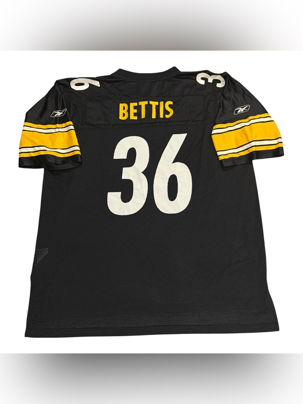 Vintage Reebok Pittsburgh Steelers Jerome Bettis Black Football Jersey Mens XL